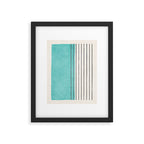 Turquoise Aqua Abstract Minimalist Art Framed Art Print Gallery Image 5