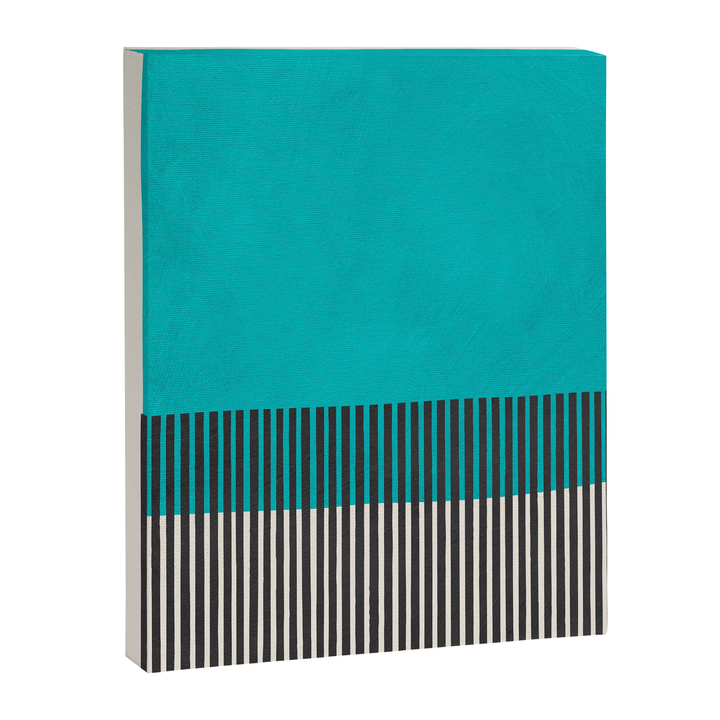 Turquoise Minimalist Bold Artwork Canvas Print Gallery Image 6