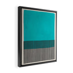 Turquoise Minimalist Bold Artwork Framed Canvas Print Gallery Image 2