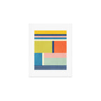 Vibrant Pastel Tones Unique Geometric Design Art Print Gallery Image 1