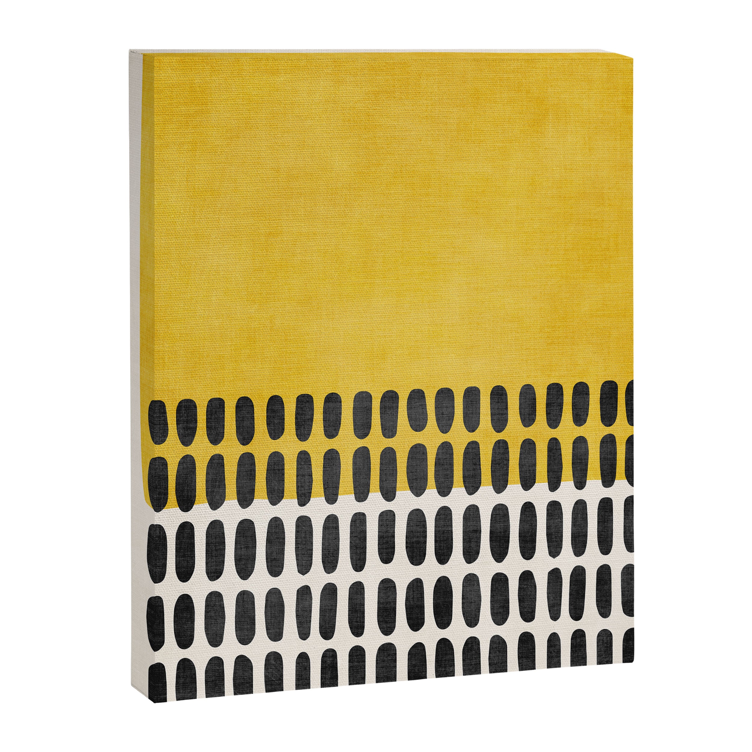 Yellow Black Modern Minimalism Canvas Print Gallery Image 6