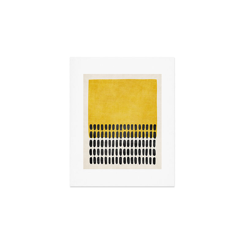 Yellow Black Modern Minimalism Art Print Gallery Image 1