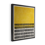 Yellow Black Modern Minimalism Framed Canvas Print Gallery Image 2