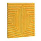 Yellow Modern Geometric Design Artwork Canvas Print Gallery Image 6