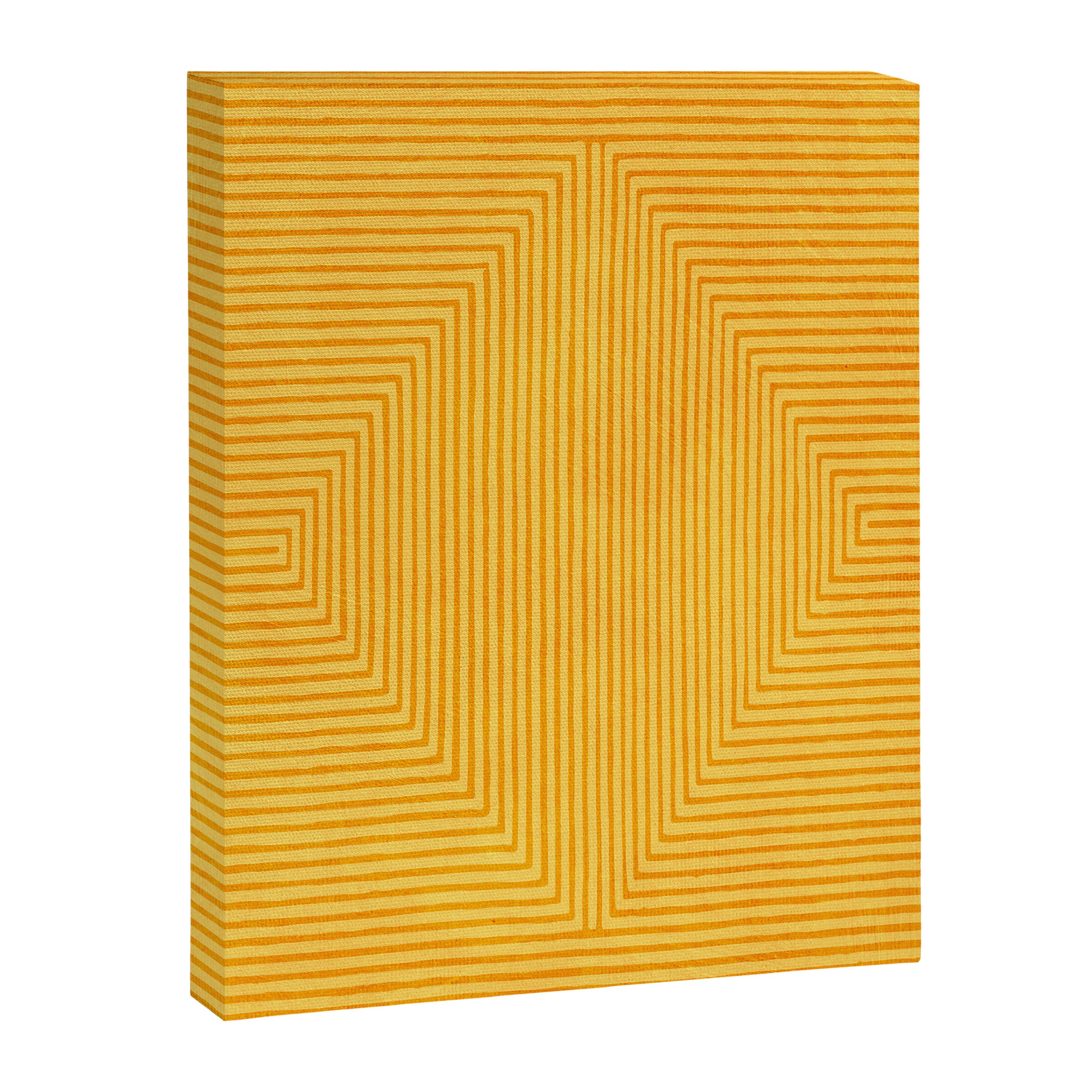 Yellow Modern Geometric Design Artwork Canvas Print Gallery Image 6