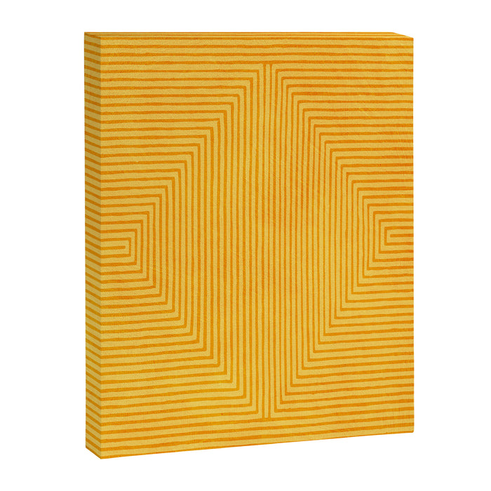 Yellow Modern Geometric Design Artwork Canvas Print Gallery Image 1
