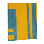Yellow Teal Abstract Minimalist Artwork Canvas Print Gallery Image 6