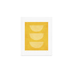 Yellow Tones Semicircles Minimalist Artwork Art Print Gallery Image 1