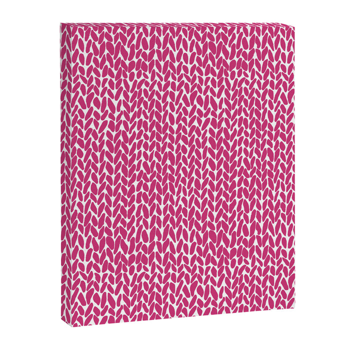 Hand Knit Hot Pink Canvas Print Gallery Image 1