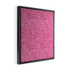 Hand Knit Hot Pink Framed Canvas Print Gallery Image 2