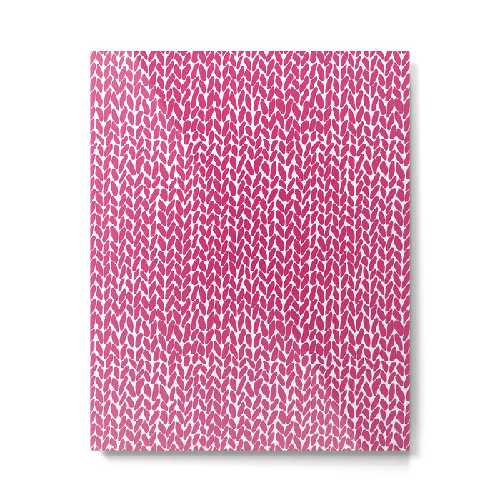 Hand Knit Hot Pink Metal Print Gallery Image 1