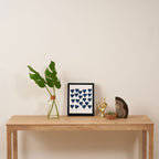Hearts Navy Framed Canvas Print Gallery Image 4
