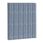 Herringbone Navy Blue Canvas Print Gallery Image 8
