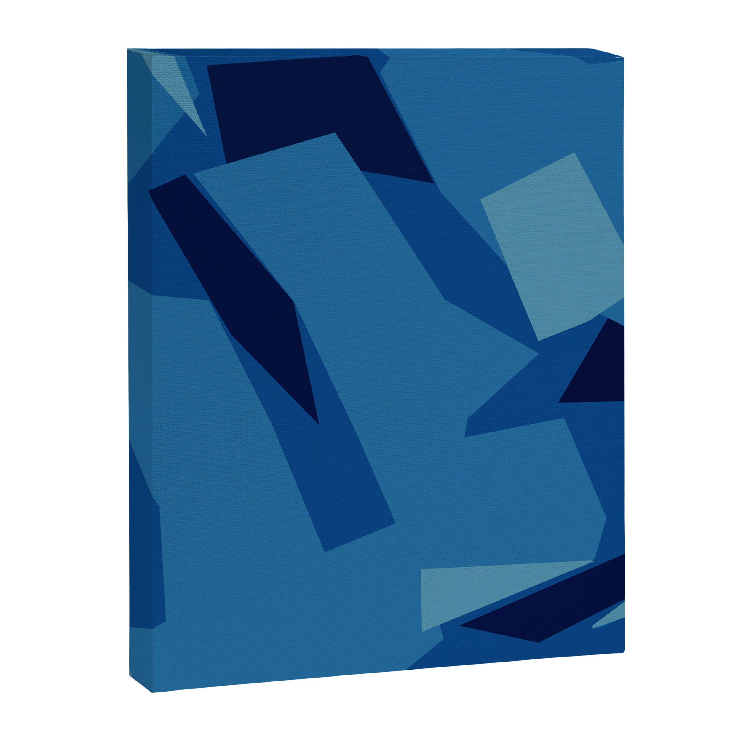 Peckham Blue Abstract Map Canvas Print Gallery Image 8