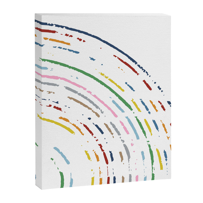 Rainbow Part Disc Canvas Print Gallery Image 1