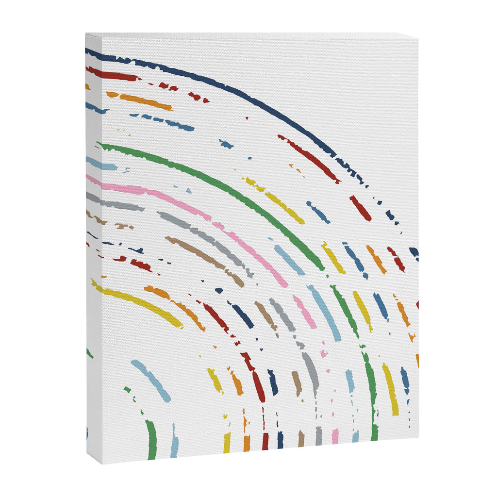 Rainbow Part Disc Canvas Print Gallery Image 8