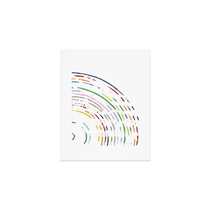 Rainbow Part Disc Art Print Gallery Image 1