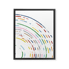 Rainbow Part Disc Framed Canvas Print Gallery Image 8