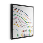 Rainbow Part Disc Framed Canvas Print Gallery Image 2