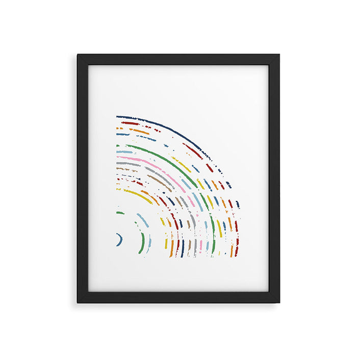 Rainbow Part Disc Framed Art Print Gallery Image 1