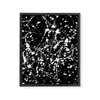 Splat Black Framed Canvas Print Gallery Image 8
