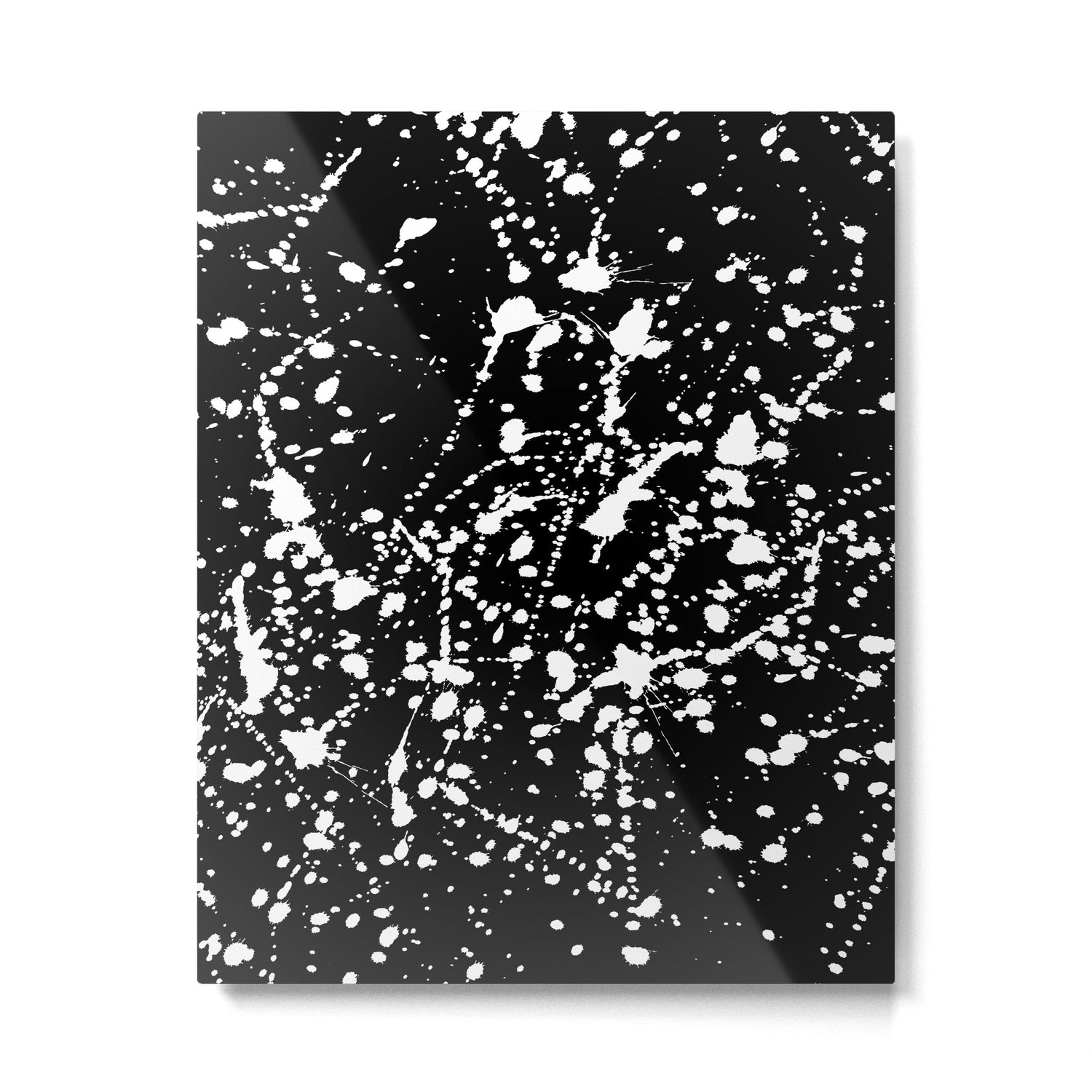 Splat Black Metal Print Gallery Image 6