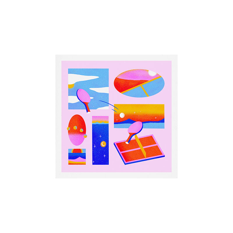 Celestial Ping Pong Art Print Gallery Image 1