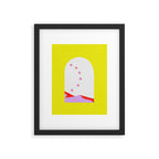 Chartreuse MountainScape Framed Art Print Gallery Image 6