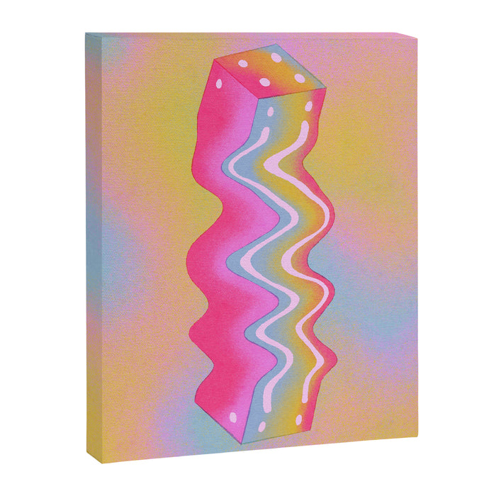 Cube in Full Color Canvas Print Gallery Image 1