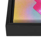Cube in Full Color Framed Canvas Print Gallery Image 3
