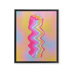 Cube in Full Color Framed Canvas Print Gallery Image 6