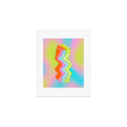 Cube in Neons Art Print Gallery Image 1