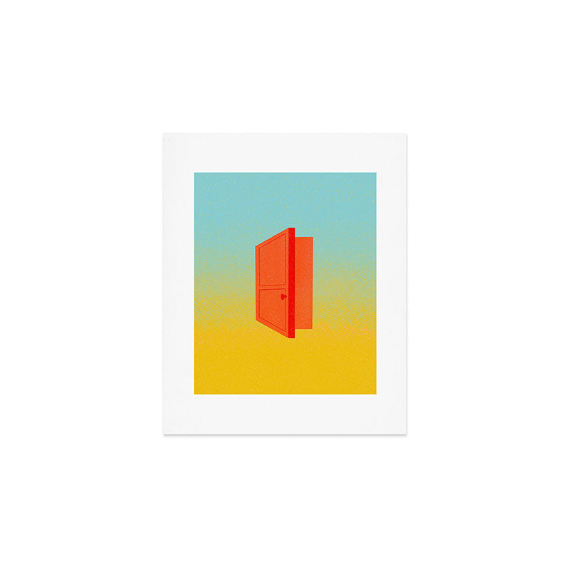 Door on Gradient Art Print Gallery Image 1
