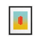 Door on Gradient Framed Art Print Gallery Image 5