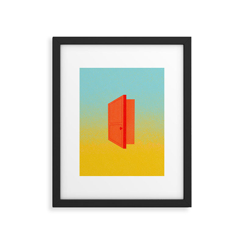 Door on Gradient Framed Art Print Gallery Image 5