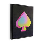 Iridescent Spade Framed Canvas Print Gallery Image 2