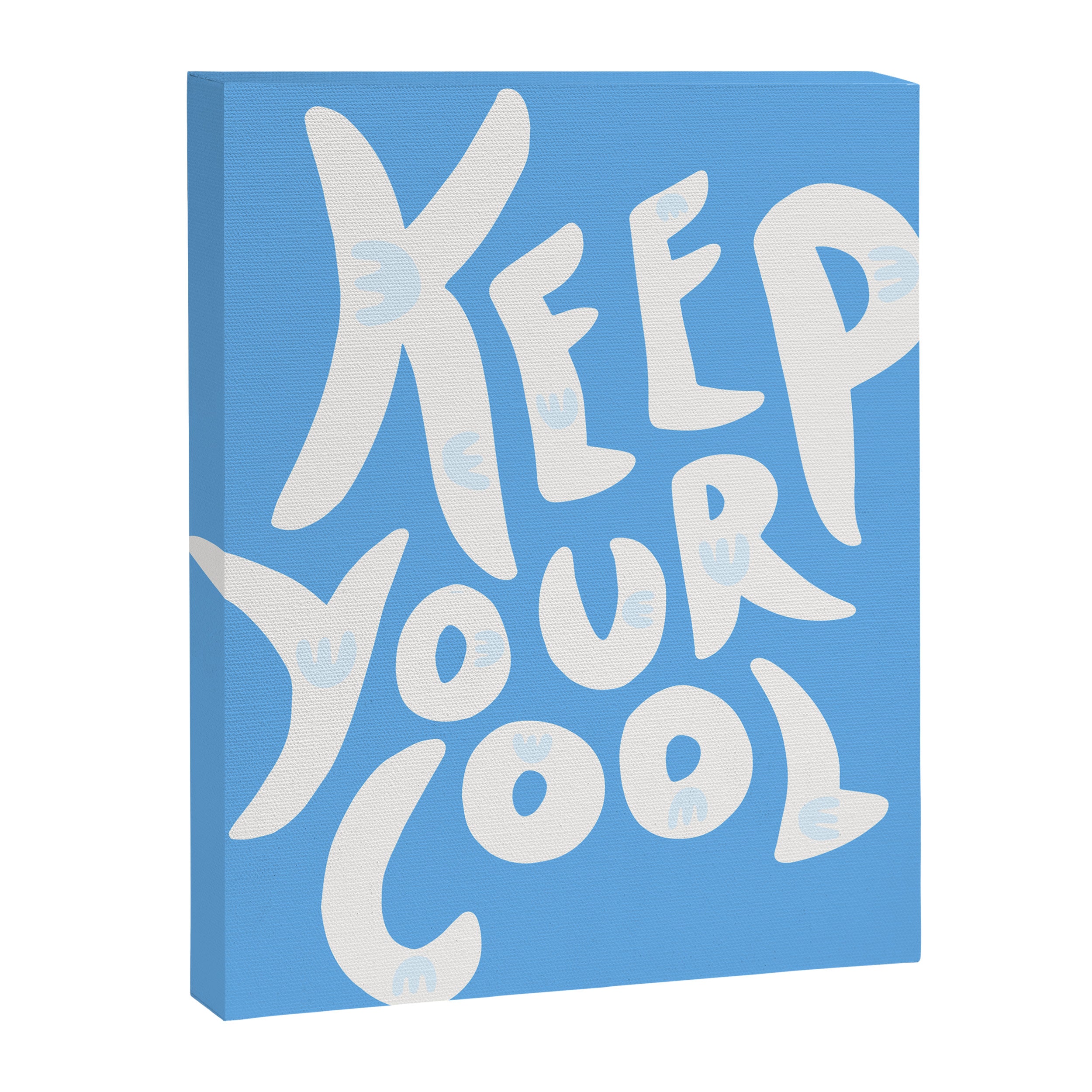 Keep Your Cool in Blue Canvas Print Gallery Image 8