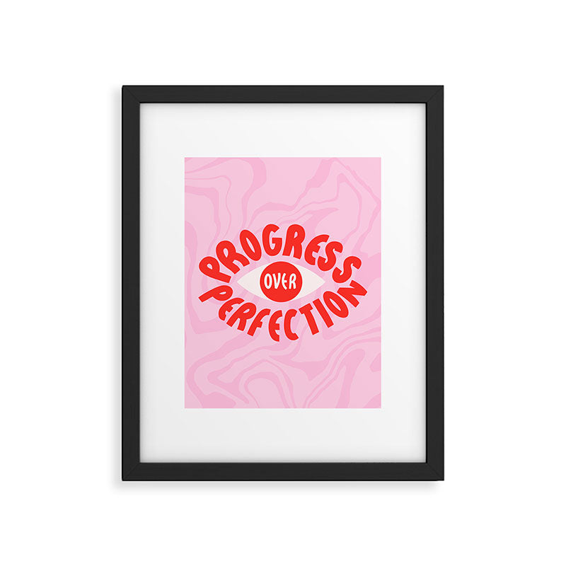 Progress over Perfection Framed Art Print Gallery Image 6