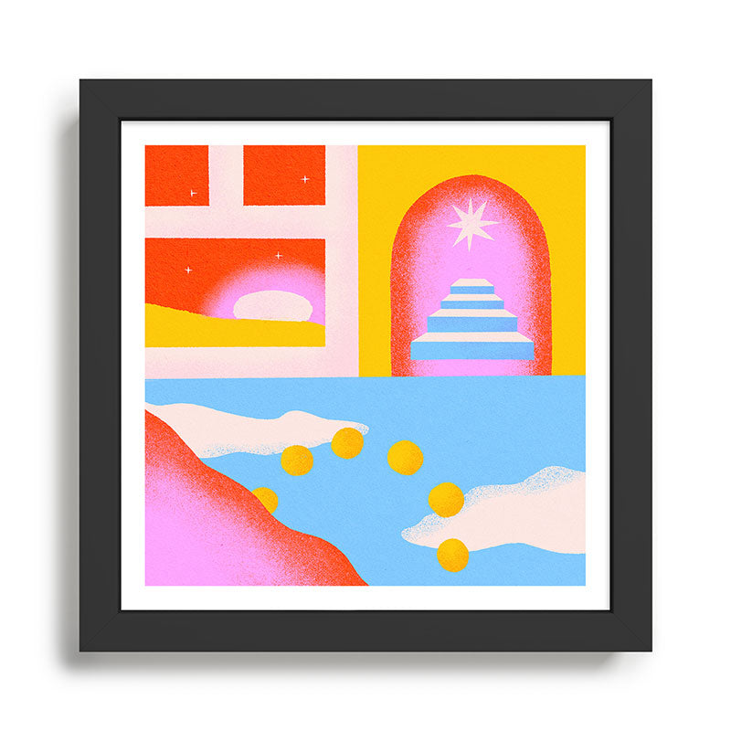 Six Suns Rising Framed Art Print Gallery Image 1