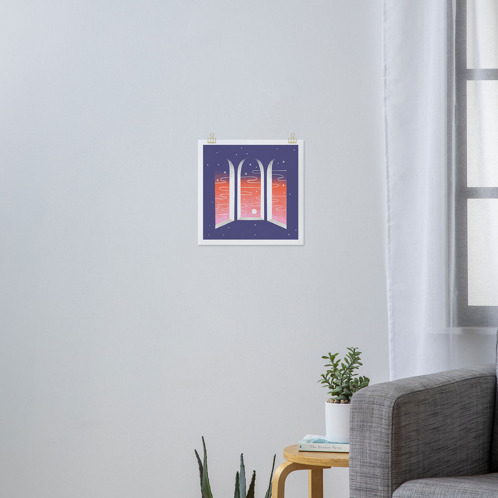 Sunset Through Windows Art Print Gallery Image 3