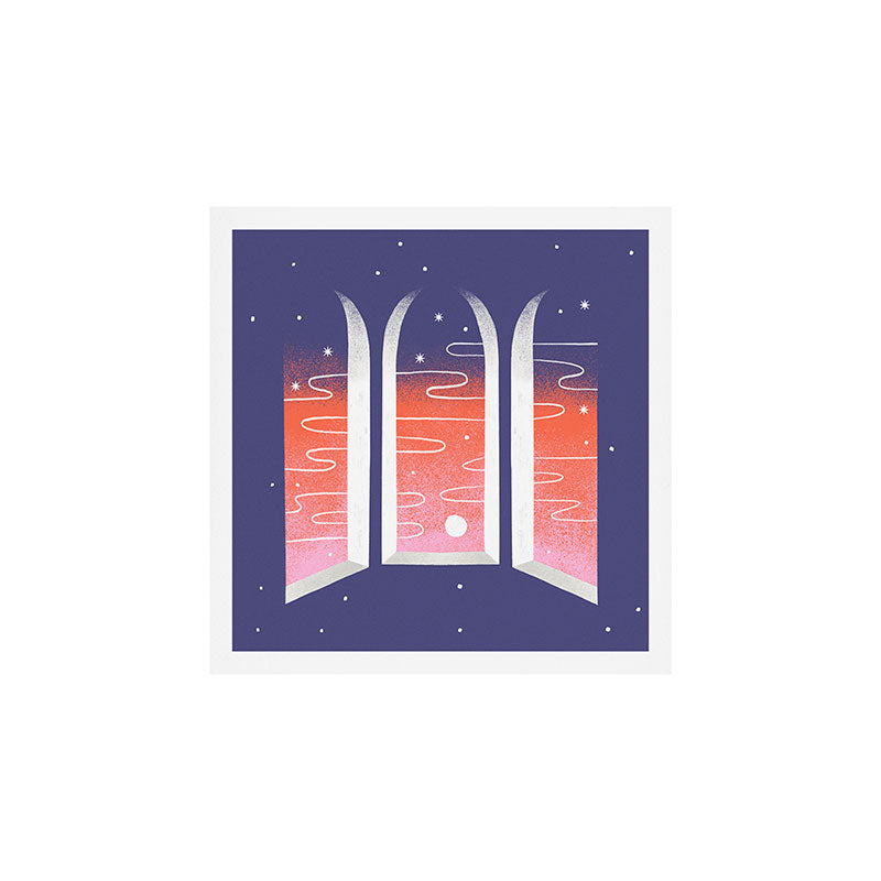 Sunset Through Windows Art Print Gallery Image 1