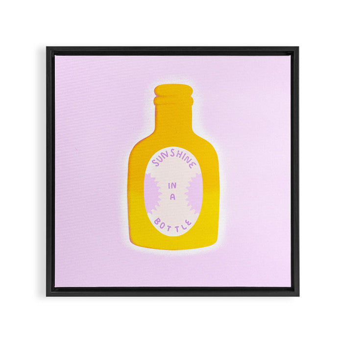 Sunshine in a Bottle Framed Canvas Print Gallery Image 1