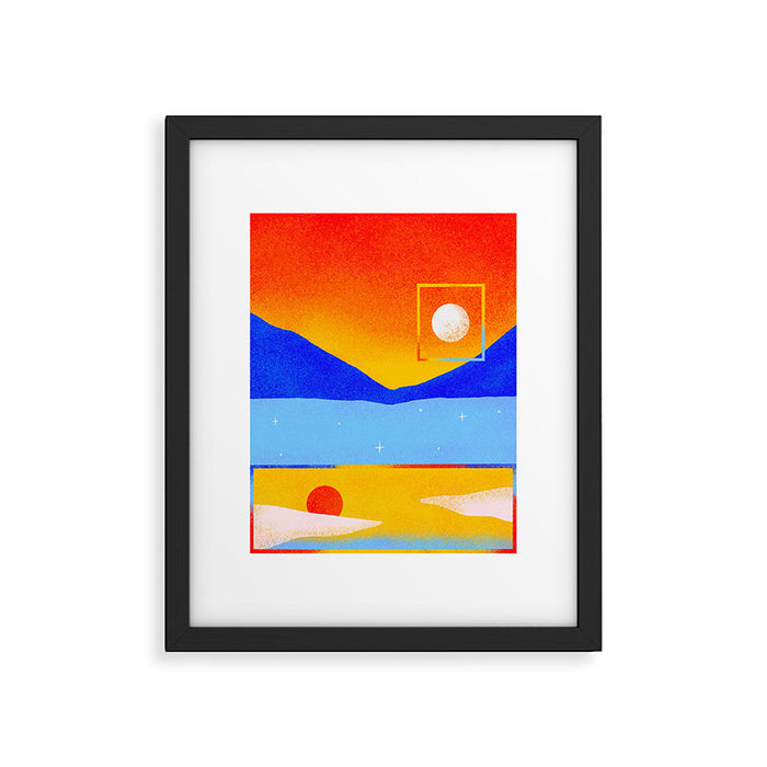 To Put a Frame Around the Moon Framed Art Print Gallery Image 1