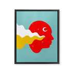 Weird Feelings (Primary Colors) Framed Canvas Print Gallery Image 8