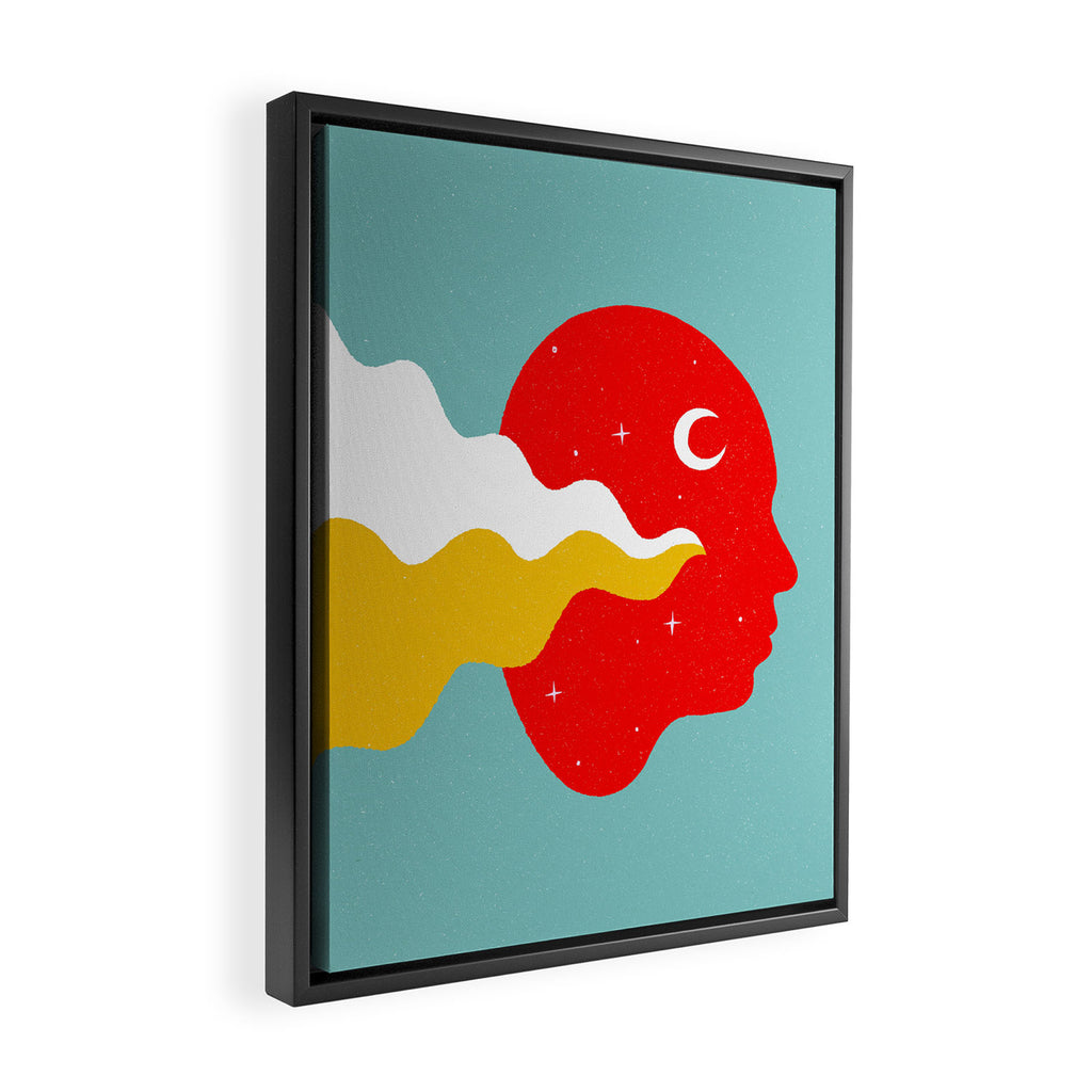 Weird Feelings (Primary Colors) Framed Canvas Print Gallery Image 2