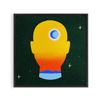 What You Fill Your Head With Framed Canvas Print Gallery Image 3