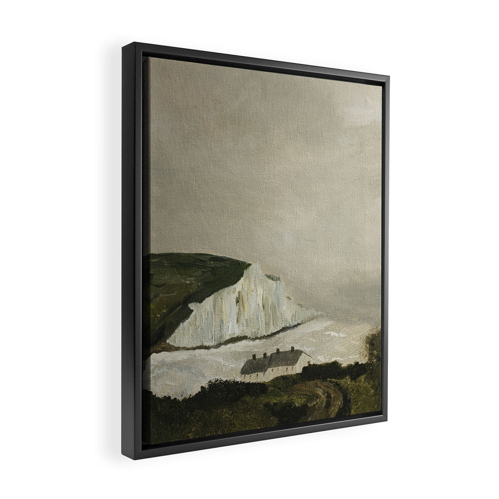 White Cliffs Framed Canvas Print Gallery Image 2