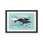 Under the Sea Menagerie Framed Art Print Gallery Image 2
