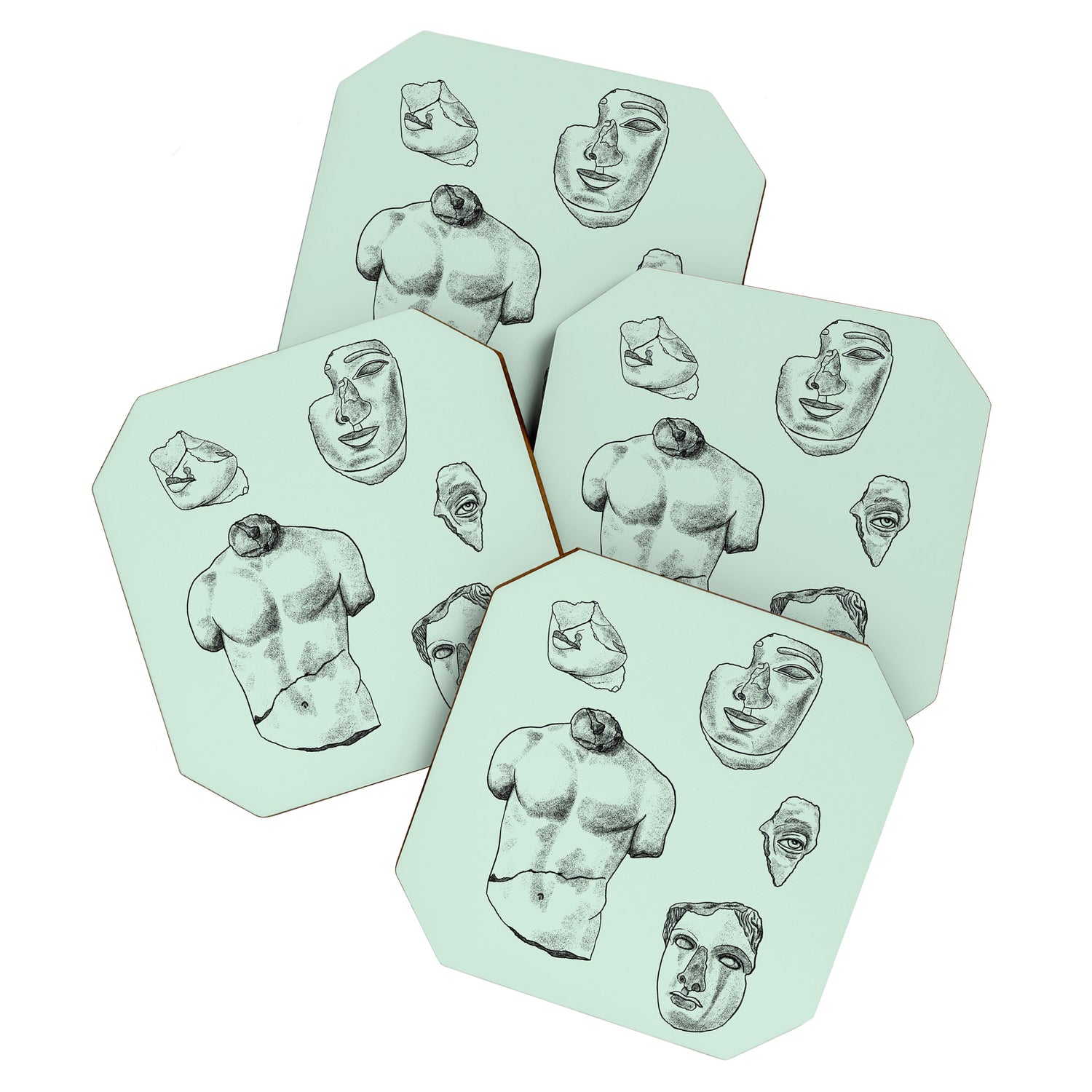 Fragments in Mint Coaster Gallery Image 1