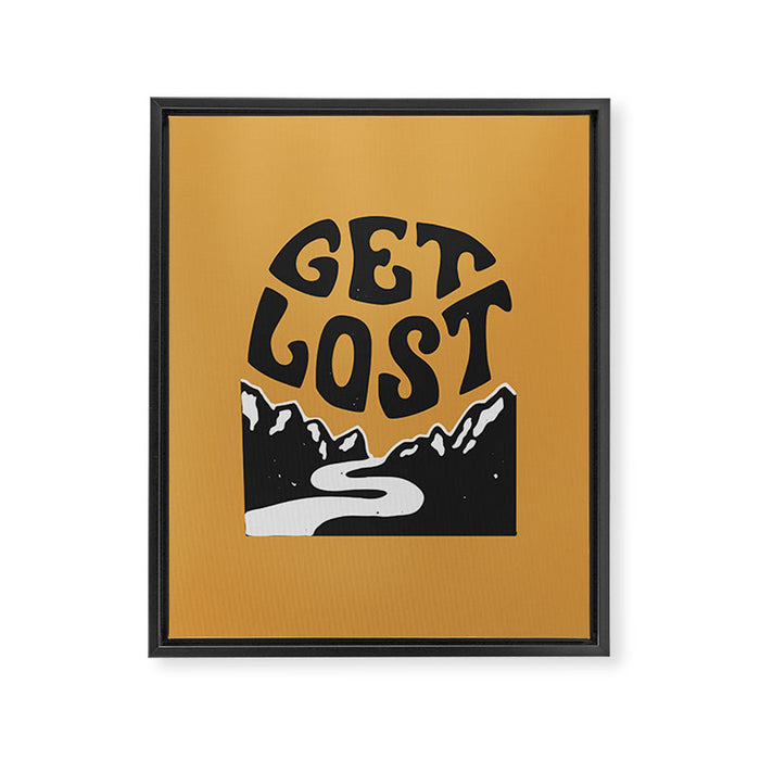 Get Lost Framed Canvas Print Gallery Image 1
